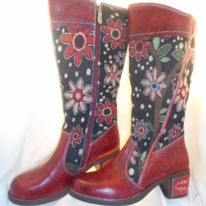 SOCOFY Women Leather Knee High Boots 9.5